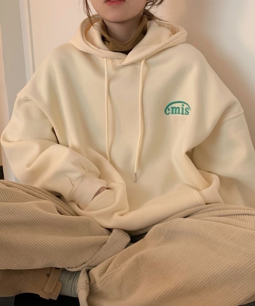 MANGROVE（マングローブ）の「cmisロゴ刺繍パーカー（パーカー・レディース・ネイビー/アイボリー/ライトパープル・FREE）」の2枚目の写真