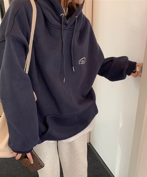 MANGROVE（マングローブ）の「cmisロゴ刺繍パーカー（パーカー・レディース・ネイビー/アイボリー/ライトパープル・FREE）」の14枚目の写真
