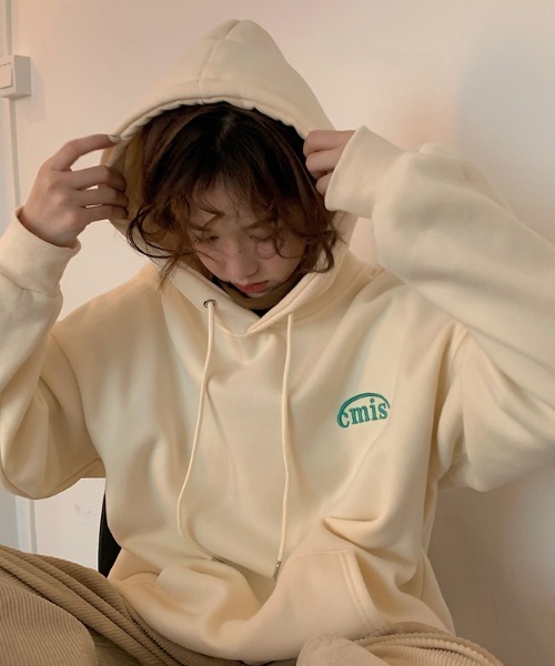 MANGROVE（マングローブ）の「cmisロゴ刺繍パーカー（パーカー・レディース・ネイビー/アイボリー/ライトパープル・FREE）」の12枚目の写真