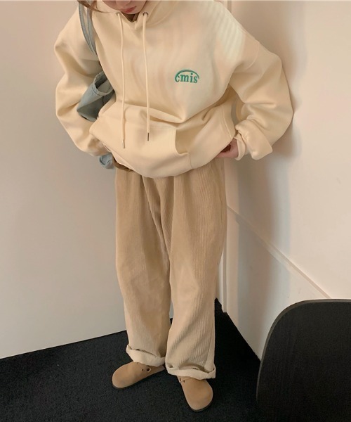 MANGROVE（マングローブ）の「cmisロゴ刺繍パーカー（パーカー・レディース・ネイビー/アイボリー/ライトパープル・FREE）」の18枚目の写真