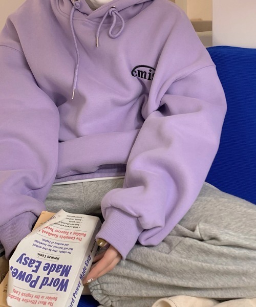 MANGROVE（マングローブ）の「cmisロゴ刺繍パーカー（パーカー・レディース・ネイビー/アイボリー/ライトパープル・FREE）」の16枚目の写真
