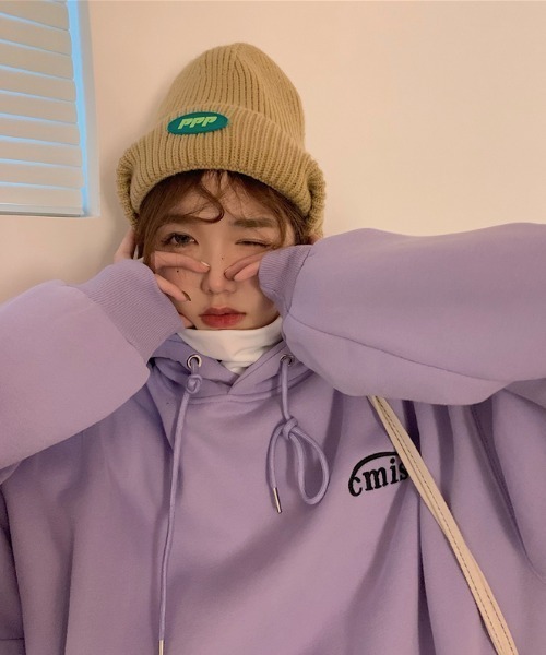 MANGROVE（マングローブ）の「cmisロゴ刺繍パーカー（パーカー・レディース・ネイビー/アイボリー/ライトパープル・FREE）」の13枚目の写真