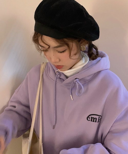 MANGROVE（マングローブ）の「cmisロゴ刺繍パーカー（パーカー・レディース・ネイビー/アイボリー/ライトパープル・FREE）」の11枚目の写真