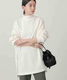 AMERICAN HOLIC | ハイネックリブサイドスリット裏毛チュニック(Tシャツ/カットソー)