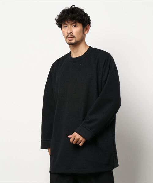 Lui's（ルイス）の「ヘアリースーパーBig L/S（スウェット・メンズ・ブラック/ネイビー・FREE）」の9枚目の写真