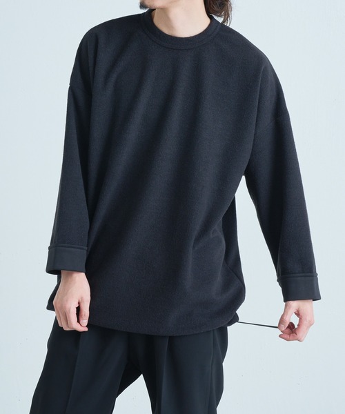 Lui's（ルイス）の「ヘアリースーパーBig L/S（スウェット・メンズ・ブラック/ネイビー・FREE）」の8枚目の写真