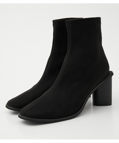 AZUL by moussy(アズールバイマウジー)の「SUEDE SHORT BOOTS(ブーツ・レディース・ブラック・MEDIUM/LARGE/SMALL)」の1枚目の写真