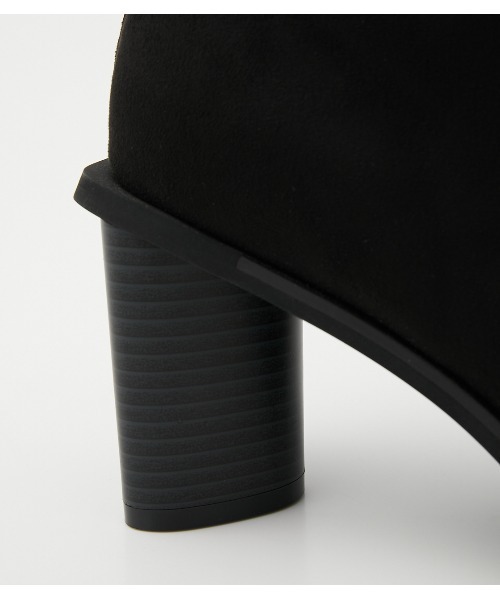 AZUL by moussy(アズールバイマウジー)の「SUEDE SHORT BOOTS(ブーツ・レディース・ブラック・MEDIUM/LARGE/SMALL)」の4枚目の写真