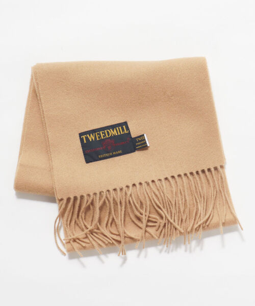 TWEED MILL(ツイードミル)の「【TWEEDMILL/ツイードミル】ラムウールソリッドマフラー(マフラー・メンズ・ブラック/ネイビー/ライトグレー/チャコールグレー/オリーブ/キャメル・FREE)」の6枚目の写真