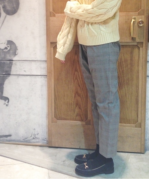 Chico（チコ）の「チェックイージーパンツ（その他パンツ・レディース・グレー・FREE）」の3枚目の写真