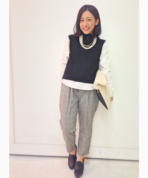 Chico（チコ）の「チェックイージーパンツ（その他パンツ・レディース・グレー・FREE）」の13枚目の写真