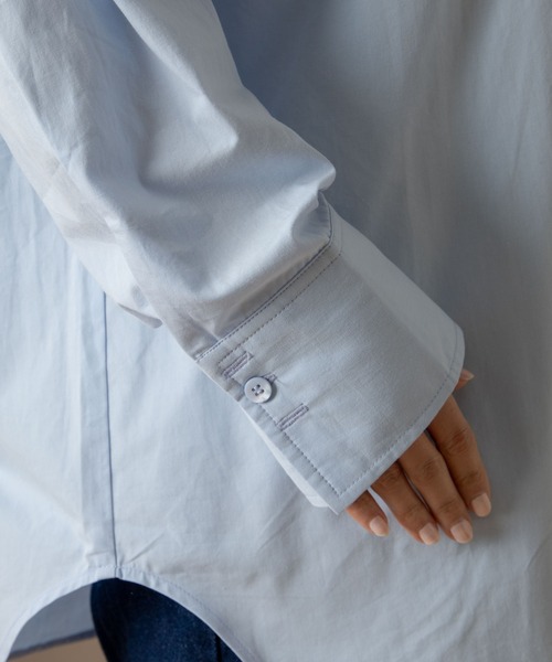 ANGIE（アンジー）の「ブロードセーラーカラーブラウス（シャツ/ブラウス・レディース・ブラック/オフホワイト/ブルー/ブルー系その他・FREE）」の14枚目の写真