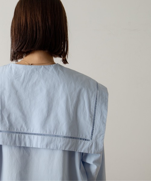 ANGIE（アンジー）の「ブロードセーラーカラーブラウス（シャツ/ブラウス・レディース・ブラック/オフホワイト/ブルー/ブルー系その他・FREE）」の17枚目の写真