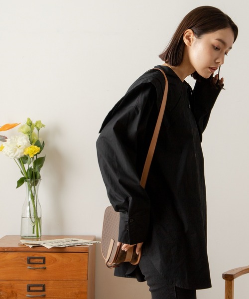 ANGIE（アンジー）の「ブロードセーラーカラーブラウス（シャツ/ブラウス・レディース・ブラック/オフホワイト/ブルー/ブルー系その他・FREE）」の16枚目の写真