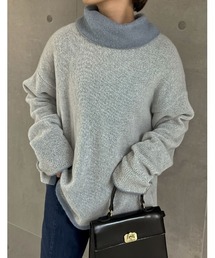 MORABITO モヘアタートルネックセーター グレー MORABITO モヘアタートルネックセーター グレー