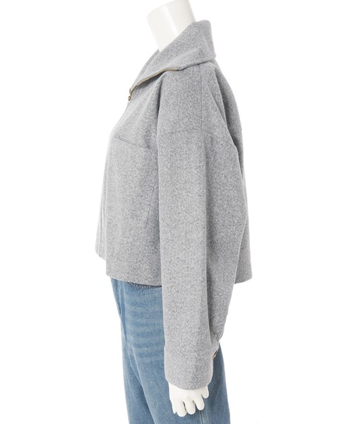 fifth（フィフス）の「【スタイリストプロデュース】ジップショートブルゾン（ブルゾン・レディース・ブラウン/グレー・MEDIUM）」の12枚目の写真