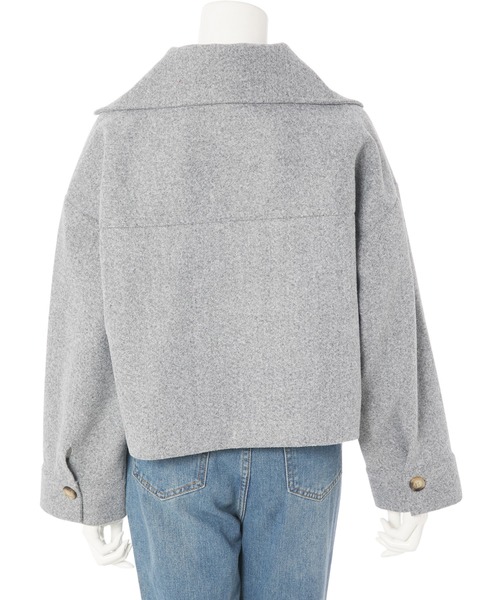 fifth（フィフス）の「【スタイリストプロデュース】ジップショートブルゾン（ブルゾン・レディース・ブラウン/グレー・MEDIUM）」の9枚目の写真