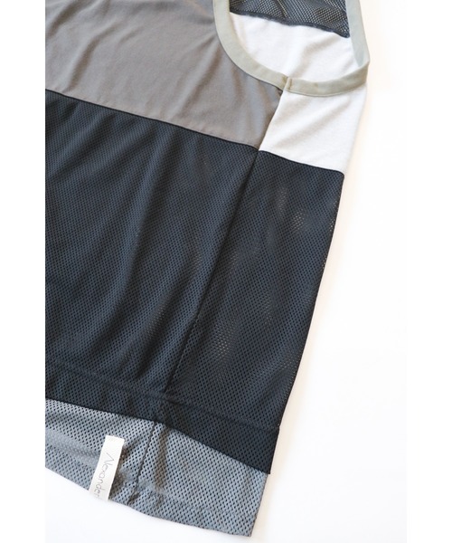 AlexanderLeeChang（アレキサンダーリーチャン）の「AlexanderLeeChang/アレキサンダーリーチャン MESH TANK 22 メッシュタンクトップ（タンクトップ・メンズ・ブラック/グレー・2/3）」の4枚目の写真