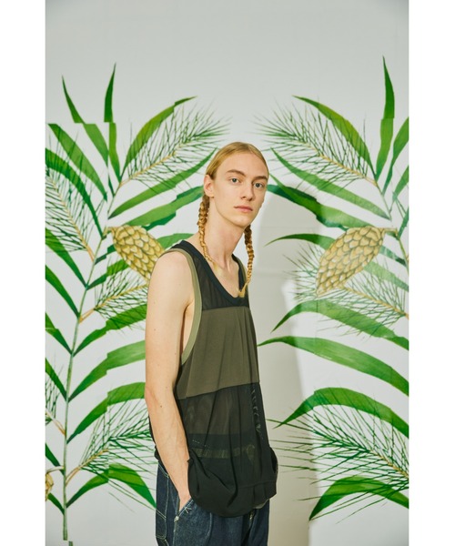 AlexanderLeeChang（アレキサンダーリーチャン）の「AlexanderLeeChang/アレキサンダーリーチャン MESH TANK 22 メッシュタンクトップ（タンクトップ・メンズ・ブラック/グレー・2/3）」の16枚目の写真