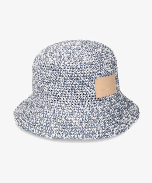 Chapeau d' O（シャポードオー）の「Chapeau d' O Paper Mix Crochet Bucket（ハット・レディース・ベージュ/オレンジ/ブルー・M/57.5cm）」の3枚目の写真