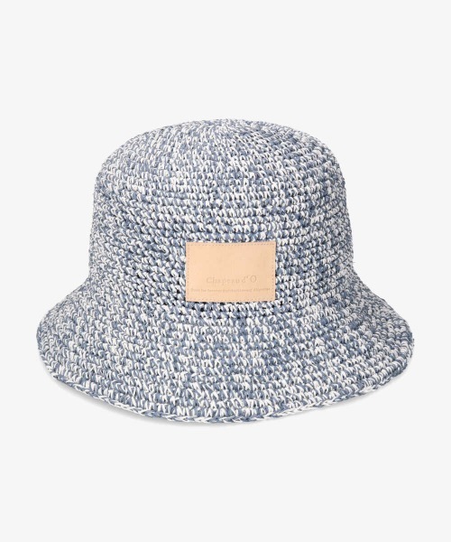 Chapeau d' O（シャポードオー）の「Chapeau d' O Paper Mix Crochet Bucket（ハット・レディース・ベージュ/オレンジ/ブルー・M/57.5cm）」の14枚目の写真