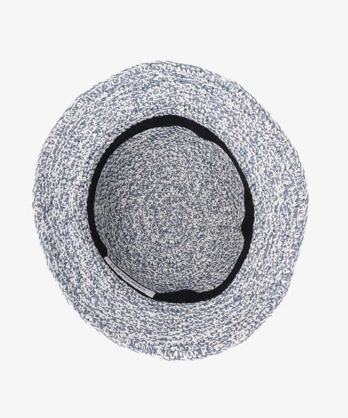 Chapeau d' O（シャポードオー）の「Chapeau d' O Paper Mix Crochet Bucket（ハット・レディース・ベージュ/オレンジ/ブルー・M/57.5cm）」の11枚目の写真