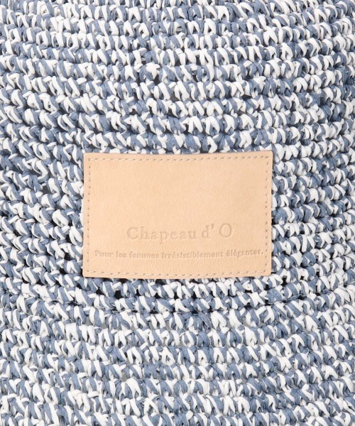 Chapeau d' O（シャポードオー）の「Chapeau d' O Paper Mix Crochet Bucket（ハット・レディース・ベージュ/オレンジ/ブルー・M/57.5cm）」の9枚目の写真