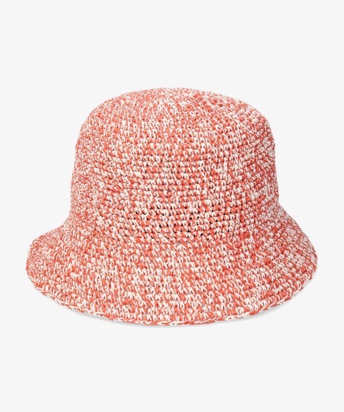 Chapeau d' O（シャポードオー）の「Chapeau d' O Paper Mix Crochet Bucket（ハット・レディース・ベージュ/オレンジ/ブルー・M/57.5cm）」の5枚目の写真
