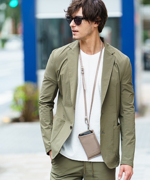 wjk(ダヴルジェイケイ)の「mj8448-SARASYAKA jacket Ⅱ ジャケット(テーラードジャケット・メンズ・カーキ/ブラック・S/M/L/XL)」の2枚目の写真