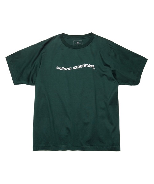 uniform experiment(ユニフォームエクスペリメント)の「S/S AUTHENTIC WARP LOGO WIDE TEE(Tシャツ/カットソー・メンズ・ホワイト/ブラック/グリーン・1/2/3/4)」の3枚目の写真
