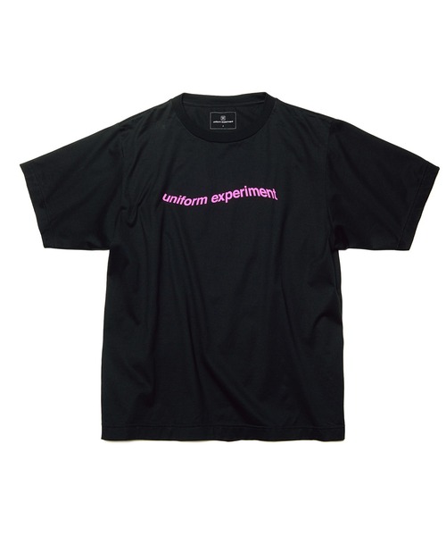 uniform experiment(ユニフォームエクスペリメント)の「S/S AUTHENTIC WARP LOGO WIDE TEE(Tシャツ/カットソー・メンズ・ホワイト/ブラック/グリーン・1/2/3/4)」の2枚目の写真