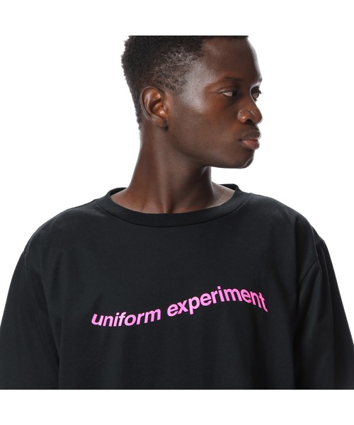 uniform experiment(ユニフォームエクスペリメント)の「S/S AUTHENTIC WARP LOGO WIDE TEE(Tシャツ/カットソー・メンズ・ホワイト/ブラック/グリーン・1/2/3/4)」の8枚目の写真