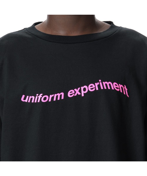 uniform experiment(ユニフォームエクスペリメント)の「S/S AUTHENTIC WARP LOGO WIDE TEE(Tシャツ/カットソー・メンズ・ホワイト/ブラック/グリーン・1/2/3/4)」の9枚目の写真