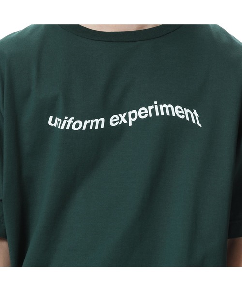 uniform experiment(ユニフォームエクスペリメント)の「S/S AUTHENTIC WARP LOGO WIDE TEE(Tシャツ/カットソー・メンズ・ホワイト/ブラック/グリーン・1/2/3/4)」の18枚目の写真