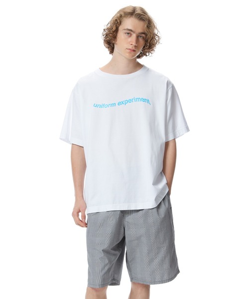 uniform experiment(ユニフォームエクスペリメント)の「S/S AUTHENTIC WARP LOGO WIDE TEE(Tシャツ/カットソー・メンズ・ホワイト/ブラック/グリーン・1/2/3/4)」の10枚目の写真