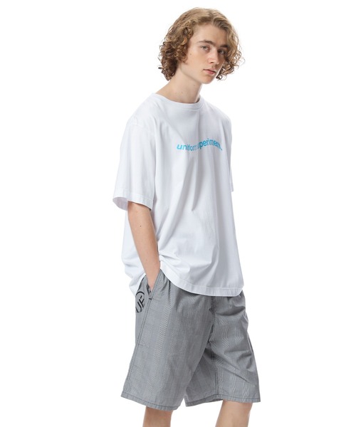 uniform experiment(ユニフォームエクスペリメント)の「S/S AUTHENTIC WARP LOGO WIDE TEE(Tシャツ/カットソー・メンズ・ホワイト/ブラック/グリーン・1/2/3/4)」の12枚目の写真