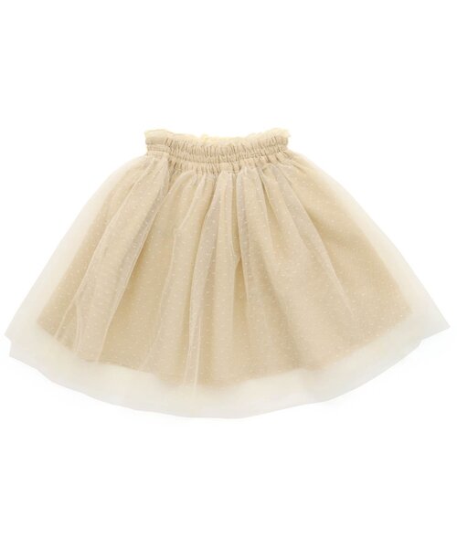 BREEZE（ブリーズ）の「/ボリュームチュールスカート（スカート・キッズ・グレー/オフホワイト・110/140/80/100/90/130/120）」の3枚目の写真