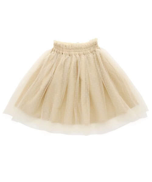 BREEZE（ブリーズ）の「/ボリュームチュールスカート（スカート・キッズ・グレー/オフホワイト・110/140/80/100/90/130/120）」の6枚目の写真