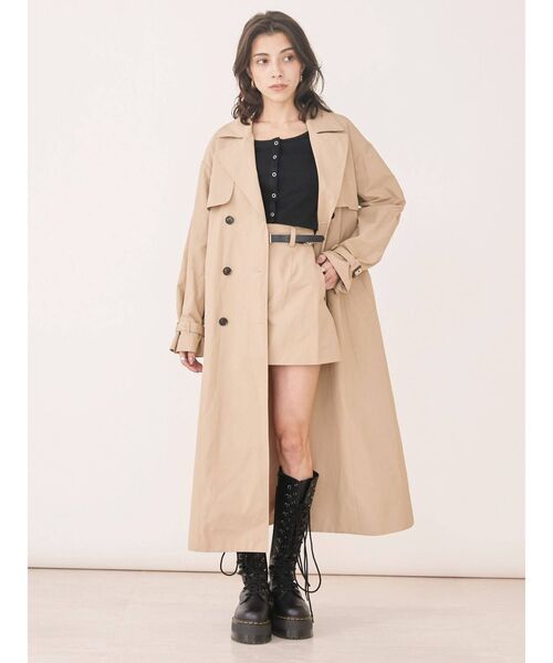 EVRIS(エヴリス)の「チェーンベルトミニスカート【セットアップ着用可能】(スカート・レディース・ブラック/ベージュ/グリーン・SMALL/MEDIUM)」の11枚目の写真