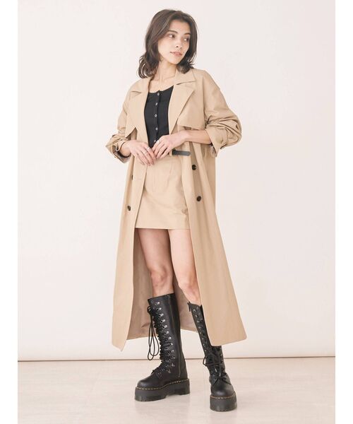 EVRIS(エヴリス)の「チェーンベルトミニスカート【セットアップ着用可能】(スカート・レディース・ブラック/ベージュ/グリーン・SMALL/MEDIUM)」の6枚目の写真