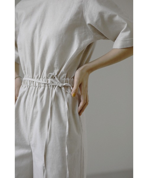 LA PEAU DE GEM（ラポドゥジェム）の「【la peau de gem.】バックカシュクールオールインワン（つなぎ/オールインワン・レディース・グリーン/アイボリー・S/M）」の17枚目の写真