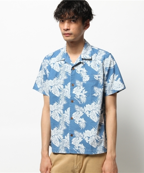 Denime(ドゥニーム)の「INDIGO ALOHA SHIRTS(シャツ/ブラウス・メンズ・ライトインディゴブルー/インディゴブルー・MEDIUM/LARGE/SMALL)」の8枚目の写真