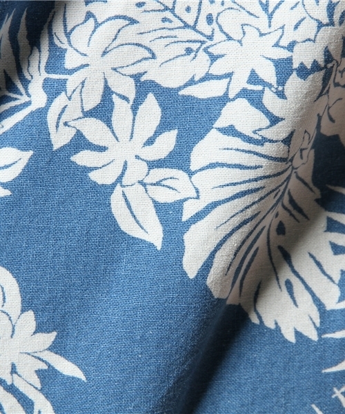 Denime(ドゥニーム)の「INDIGO ALOHA SHIRTS(シャツ/ブラウス・メンズ・ライトインディゴブルー/インディゴブルー・MEDIUM/LARGE/SMALL)」の7枚目の写真
