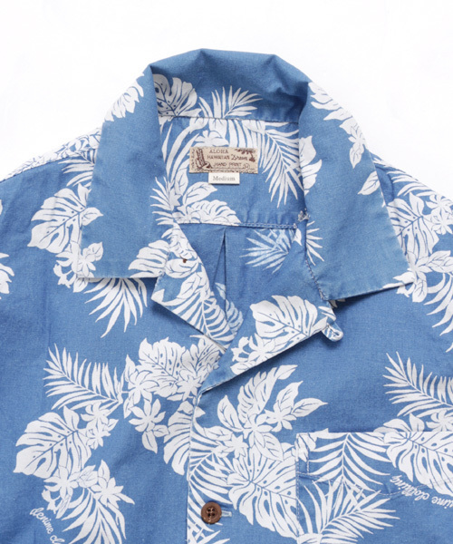 Denime(ドゥニーム)の「INDIGO ALOHA SHIRTS(シャツ/ブラウス・メンズ・ライトインディゴブルー/インディゴブルー・MEDIUM/LARGE/SMALL)」の17枚目の写真