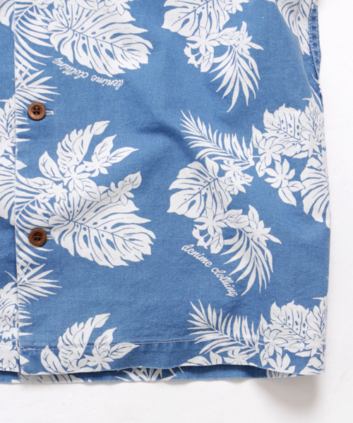 Denime(ドゥニーム)の「INDIGO ALOHA SHIRTS(シャツ/ブラウス・メンズ・ライトインディゴブルー/インディゴブルー・MEDIUM/LARGE/SMALL)」の20枚目の写真