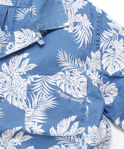 Denime(ドゥニーム)の「INDIGO ALOHA SHIRTS(シャツ/ブラウス・メンズ・ライトインディゴブルー/インディゴブルー・MEDIUM/LARGE/SMALL)」の18枚目の写真