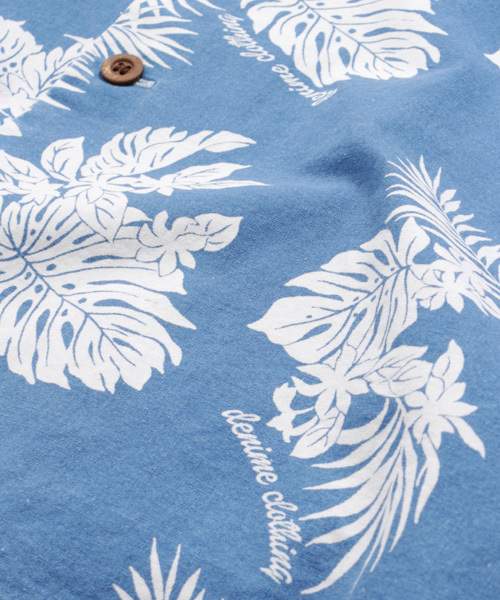 Denime(ドゥニーム)の「INDIGO ALOHA SHIRTS(シャツ/ブラウス・メンズ・ライトインディゴブルー/インディゴブルー・MEDIUM/LARGE/SMALL)」の19枚目の写真