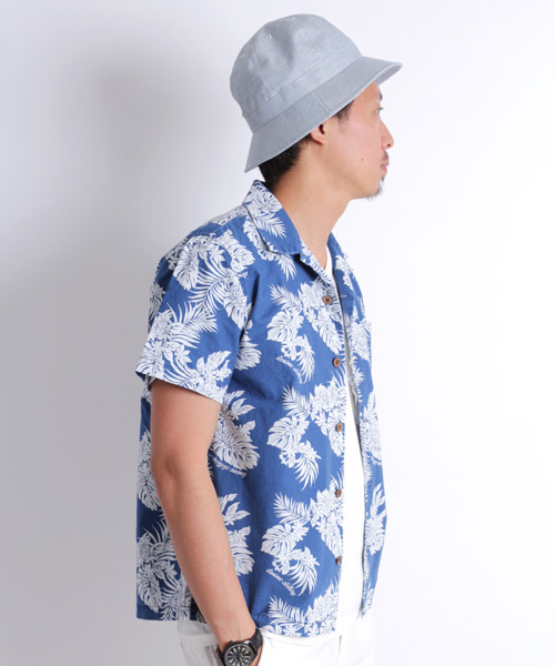 Denime(ドゥニーム)の「INDIGO ALOHA SHIRTS(シャツ/ブラウス・メンズ・ライトインディゴブルー/インディゴブルー・MEDIUM/LARGE/SMALL)」の12枚目の写真