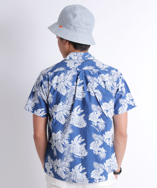 Denime(ドゥニーム)の「INDIGO ALOHA SHIRTS(シャツ/ブラウス・メンズ・ライトインディゴブルー/インディゴブルー・MEDIUM/LARGE/SMALL)」の13枚目の写真
