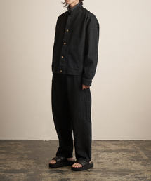 TROVE LAIVA DENIM BLOUSON サイズ1 ブラック TROVE（トローヴ）の「TROVE 2022SS / HARD TWIST DENIM BLOUSON